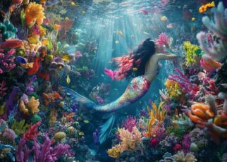 Éveillez l'imagination avec un coloriage d'une sirène à imprimer pour les weekends