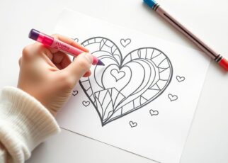 coeurs à colorier