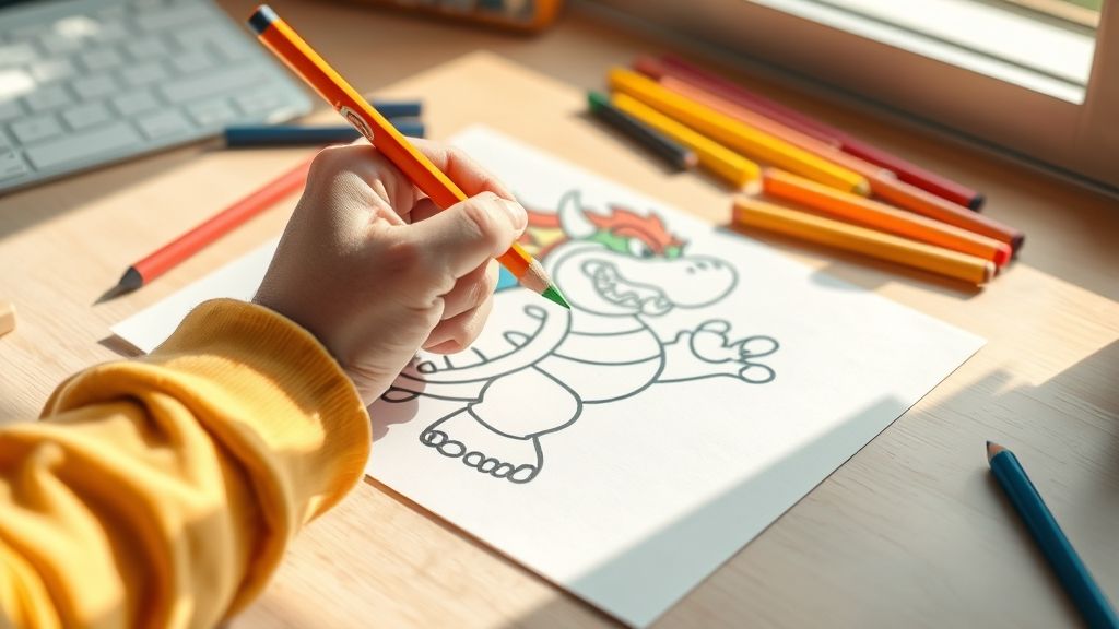 coloriage Bowser