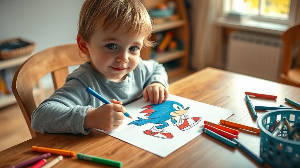 coloriages à imprimer de Sonic