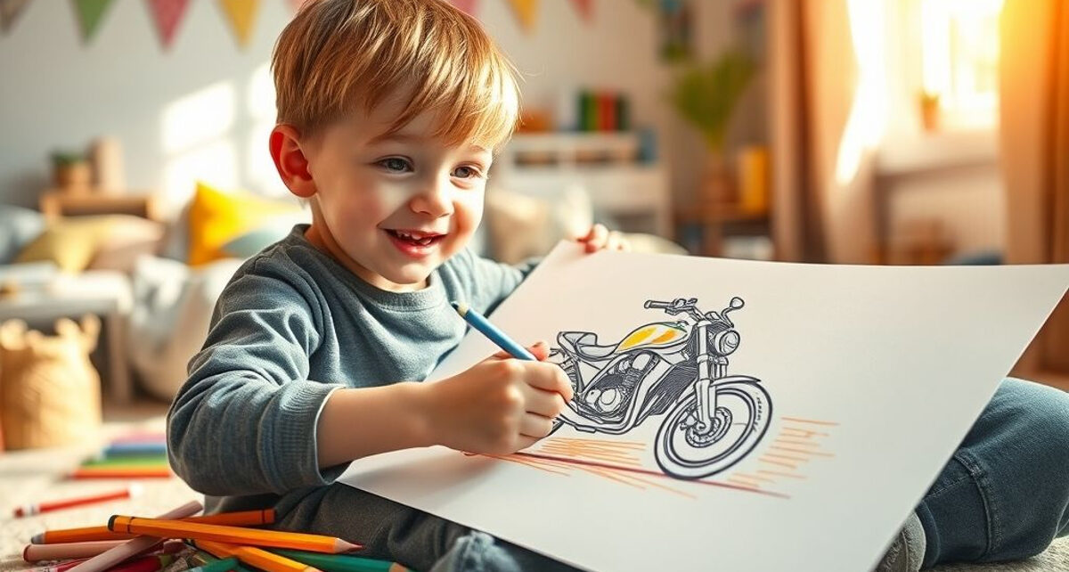 dessin moto