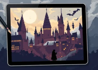 pixel art Harry Potter