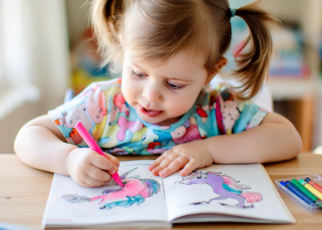 art coloriage licorne