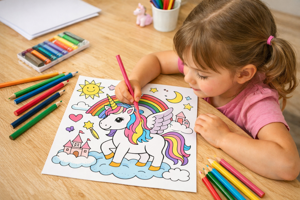 coloriage licorne