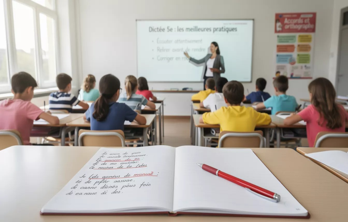 réussir dictée 5e