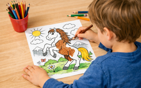 guide coloriage cheval