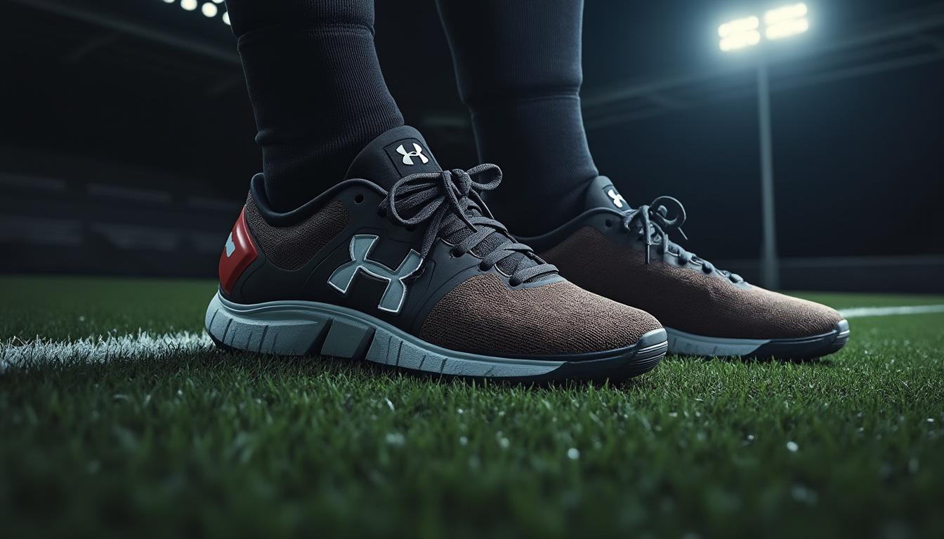 découvrez les chaussures de rugby ua nitro low d rugby pour homme, alliant style moderne et performance exceptionnelle sur le terrain. conçues pour offrir soutien et traction, ces chaussures sont idéales pour les joueurs à la recherche d'un équipement performant.