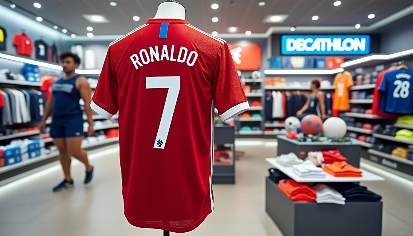 découvrez le maillot de football ronaldo disponible chez decathlon, alliant performance et passion. idéal pour les fans de football souhaitant afficher leur soutien à leur idole tout en bénéficiant d'un confort optimal sur le terrain. ne manquez pas cette opportunité de porter les couleurs de légende !