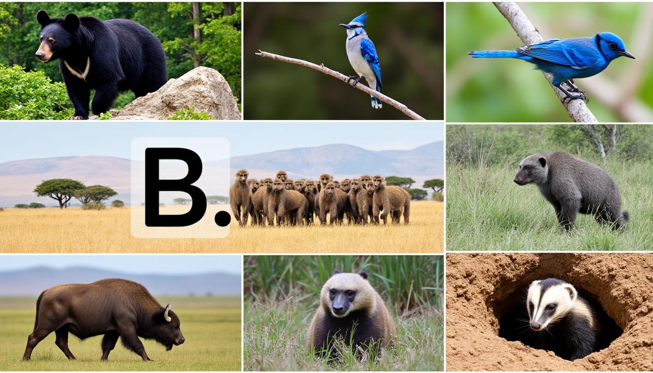 découvrez la richesse du monde animal avec notre liste complète d'animaux commençant par la lettre b. explorez des espèces fascinantes, leurs caractéristiques et curiosités pour enrichir votre culture naturelle.