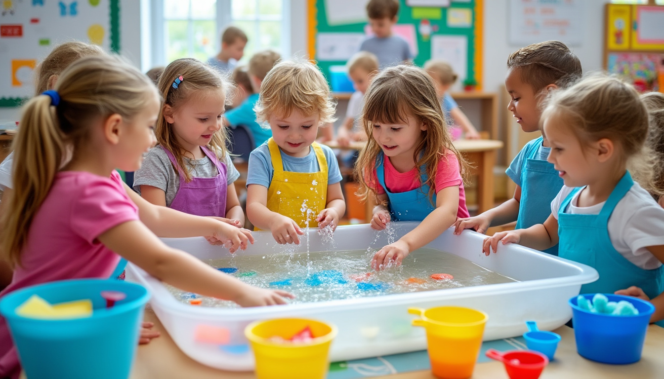 découvrez 10 activités ludiques et sensorielles sur le thème de l'eau pour maternelle ! idéal pour stimuler la curiosité et développer les sens des tout-petits en s'amusant.