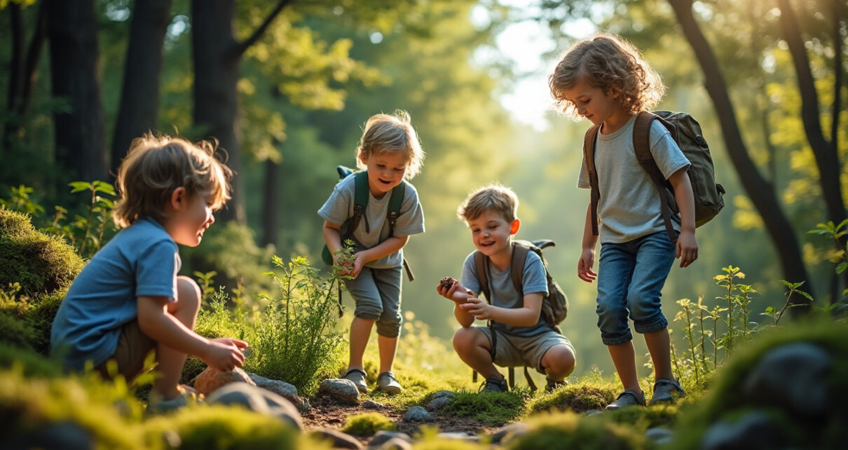 découvrez des idées de jeux en forêt pour initier les enfants à la nature, développer leur curiosité et leur esprit d’aventure grâce à notre guide pratique et inspirant.