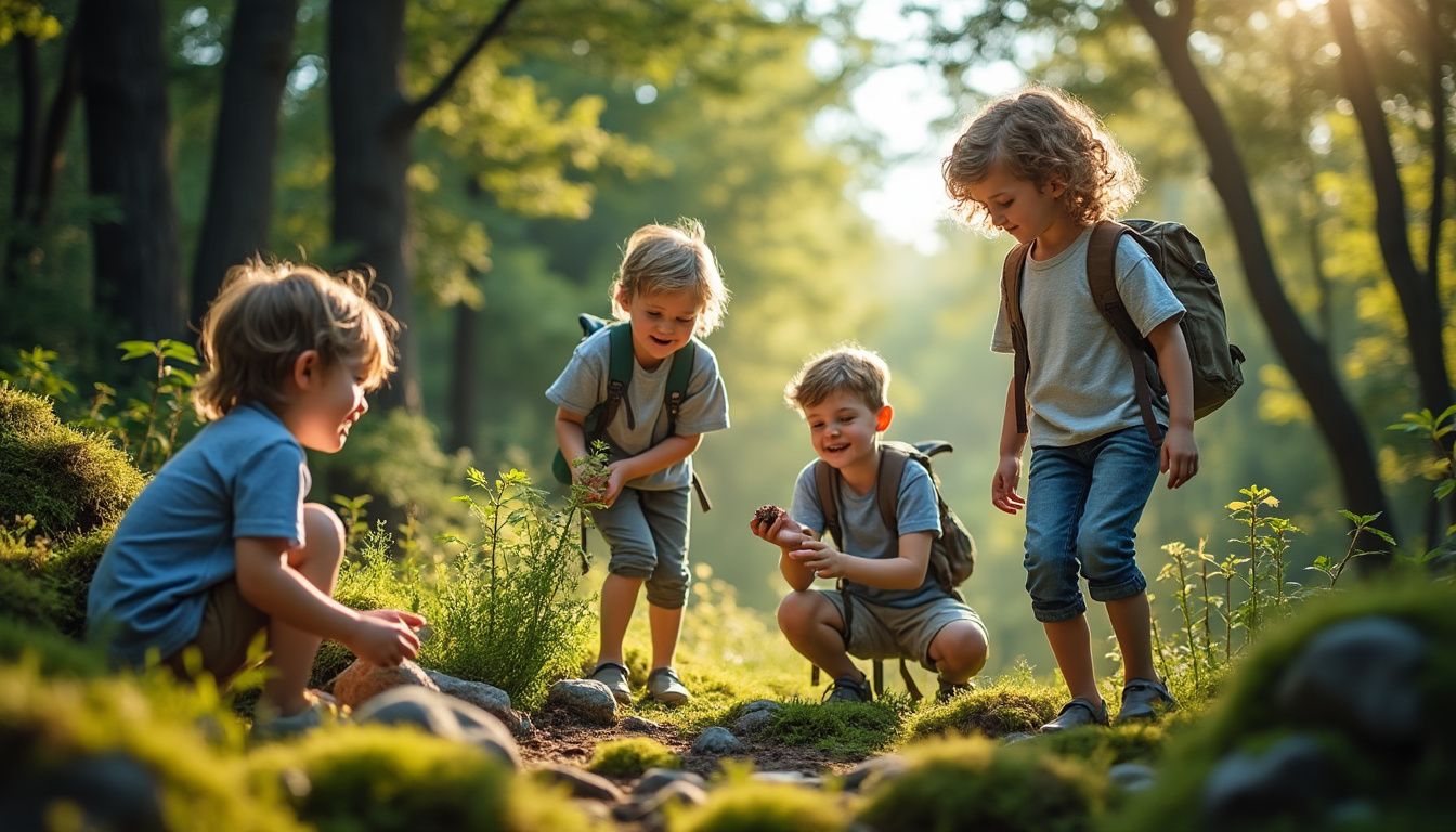 découvrez des idées de jeux en forêt pour initier les enfants à la nature, développer leur curiosité et leur esprit d’aventure grâce à notre guide pratique et inspirant.