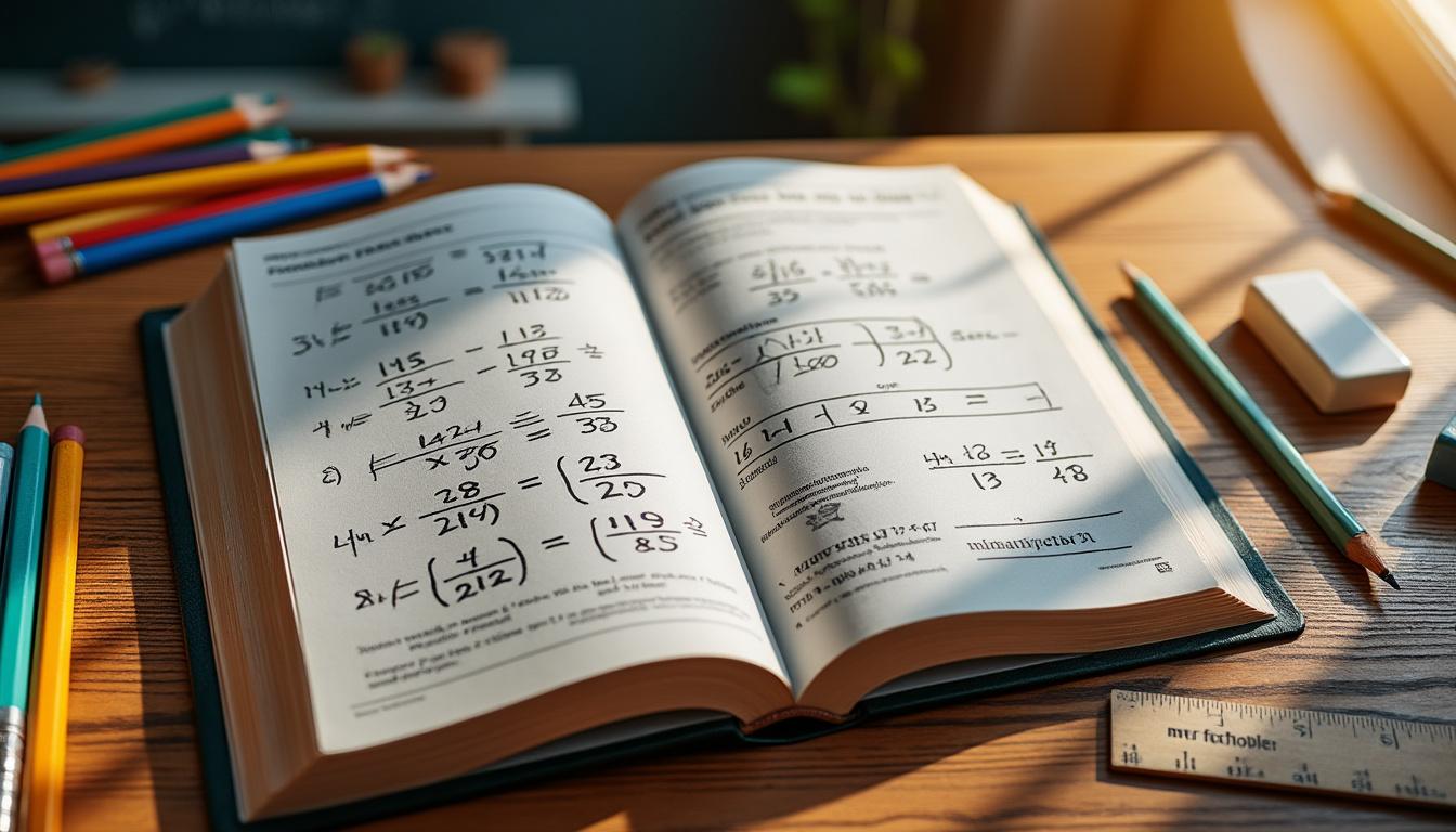 découvrez notre guide complet d'exercices de simplification de fractions pour les élèves de 5e, avec corrections détaillées pour progresser facilement en mathématiques.