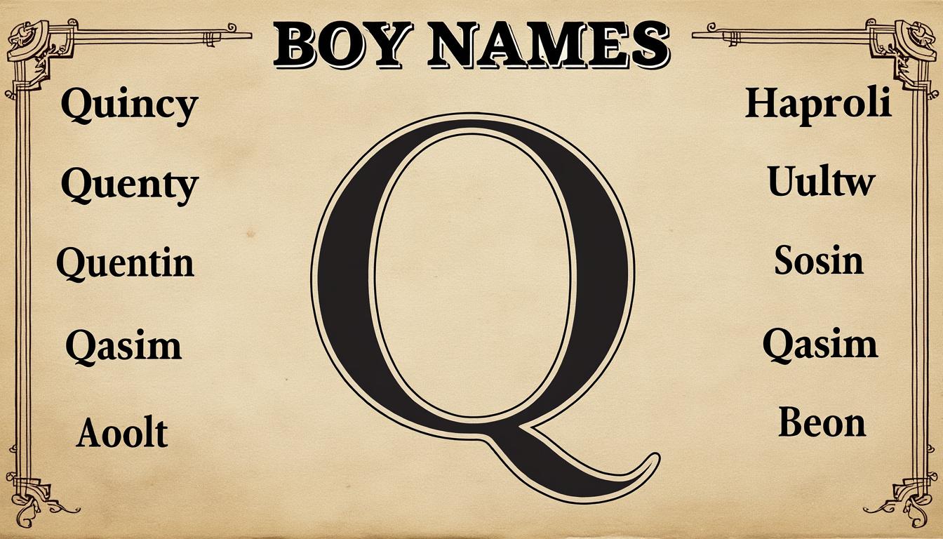 découvrez notre sélection tendance de prénoms de garçon commençant par la lettre q. trouvez l'inspiration parfaite pour un prénom unique et moderne.
