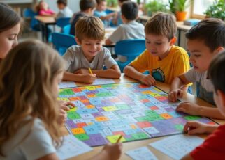 téléchargez et imprimez ce jeu de table de multiplication, un outil ludique et pédagogique essentiel pour aider parents et enseignants à faciliter l'apprentissage des multiplications.