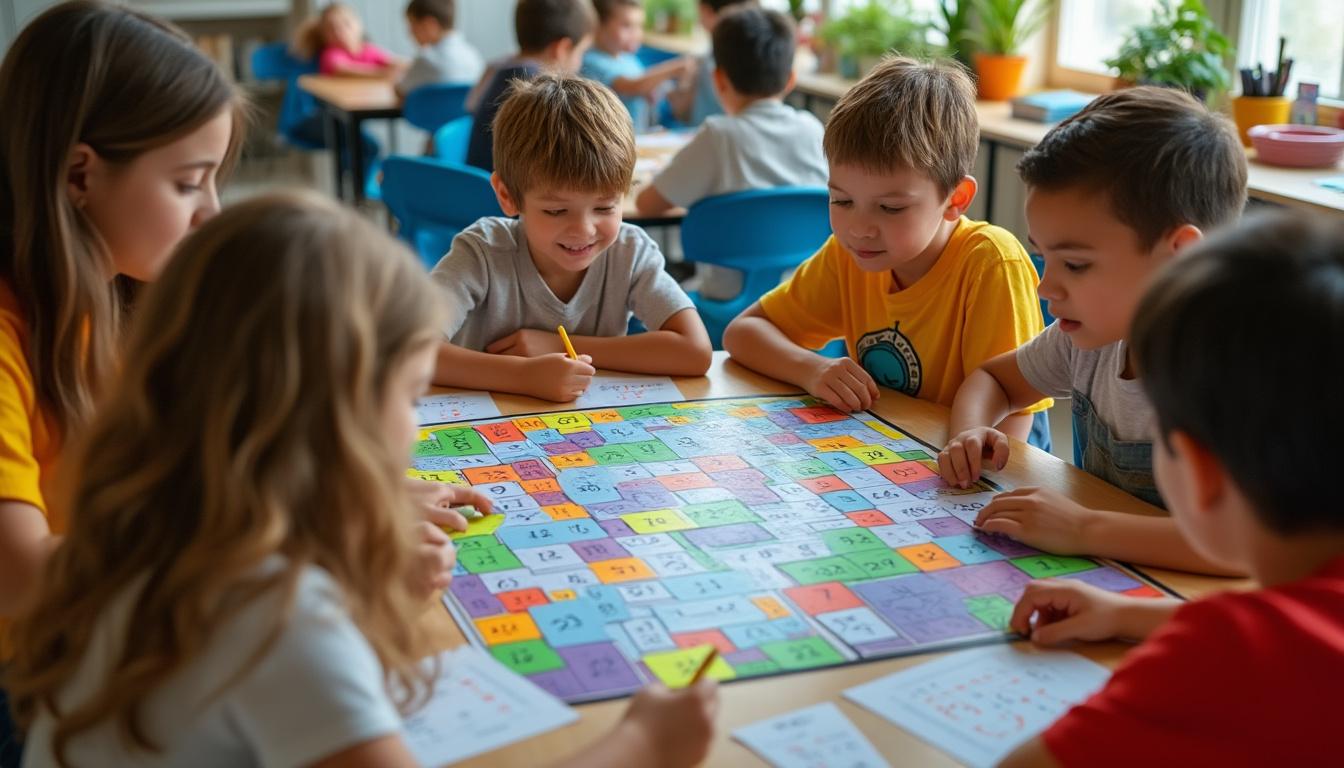téléchargez et imprimez ce jeu de table de multiplication, un outil ludique et pédagogique essentiel pour aider parents et enseignants à faciliter l'apprentissage des multiplications.