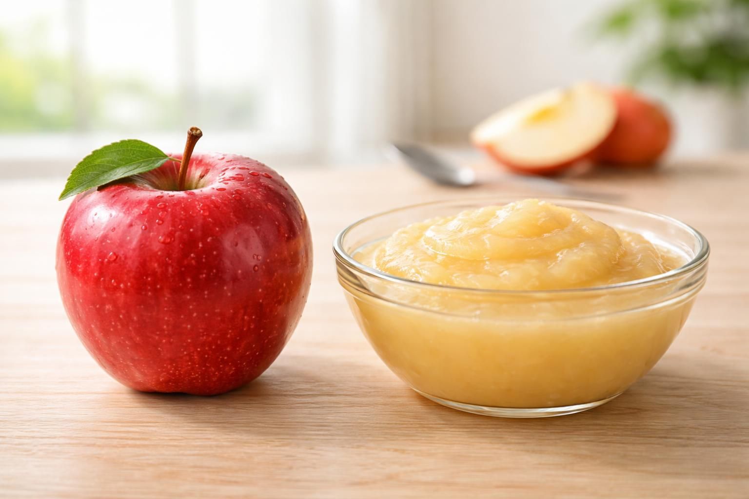 comparaison détaillée des calories entre une pomme entière et une compote maison pour mieux gérer votre alimentation.