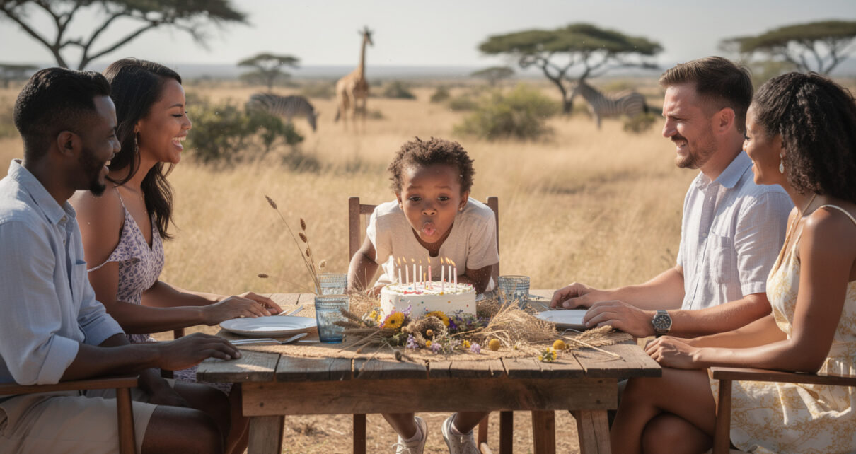 organisez un anniversaire d'enfant unique au cœur de la savane africaine et offrez-lui une expérience inoubliable pleine d'aventures, de découvertes et de moments magiques.