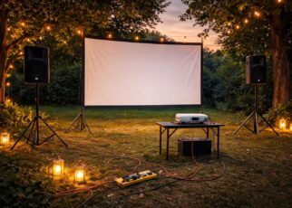 découvrez les accessoires indispensables pour votre cinéma en plein air : enceintes, rallonges et autres équipements pour une expérience optimale sous les étoiles.