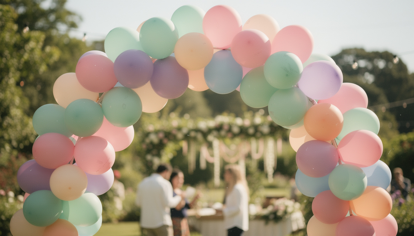 apprenez à réaliser une arche de ballons pastel élégante et parfaite pour sublimer tous vos événements avec notre guide facile et détaillé.
