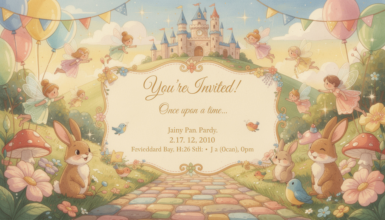 découvrez des idées créatives d'invitations pour un anniversaire d'enfant sur le thème des contes classiques, parfaites pour émerveiller petits et grands.