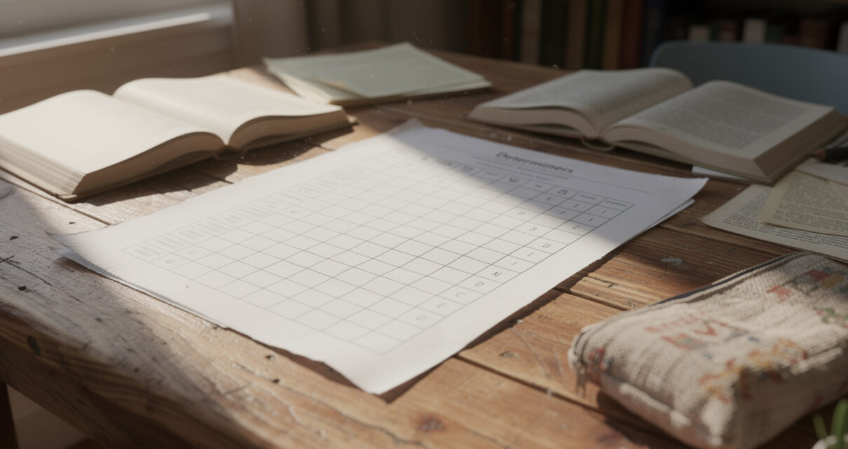 découvrez une approche innovante pour maîtriser la langue française grâce à un tableau complet listant tous les déterminants. simplifiez votre apprentissage dès aujourd'hui !