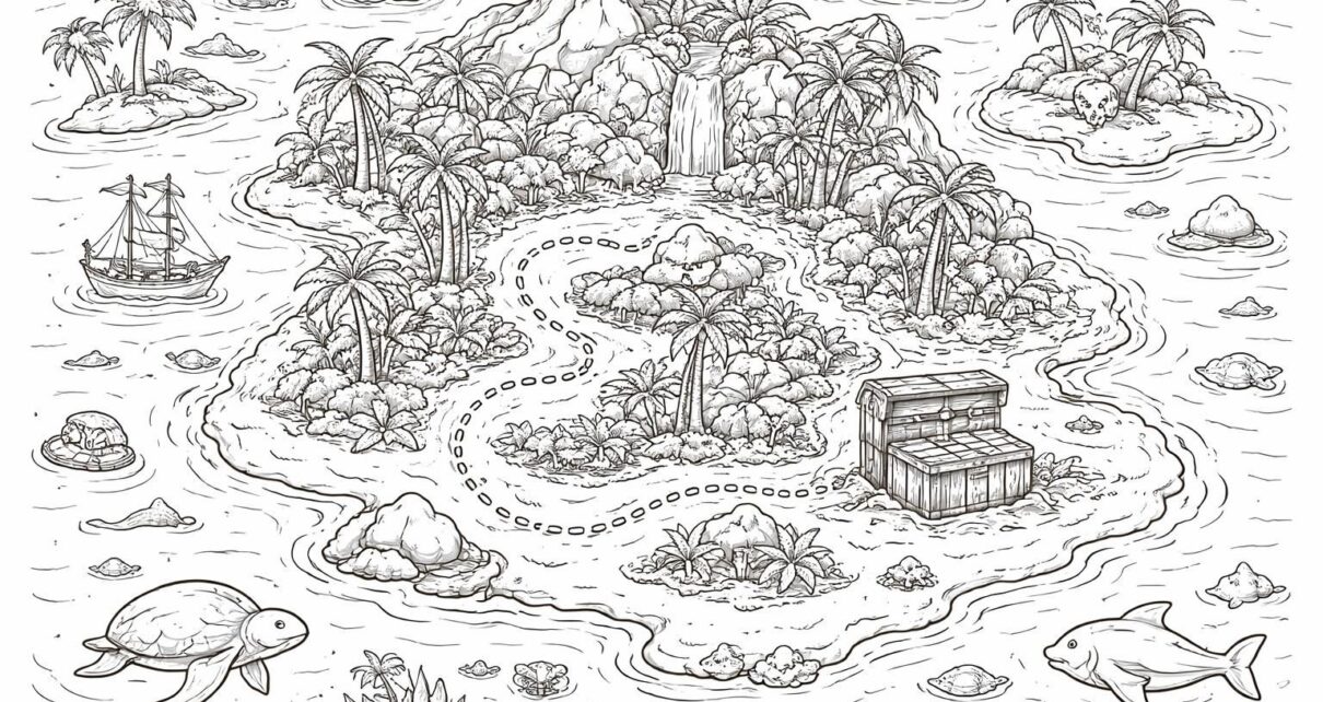 apprenez à créer une carte au trésor à colorier captivante pour enfants, idéale pour stimuler leur imagination et leur créativité tout en s'amusant.