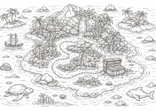 apprenez à créer une carte au trésor à colorier captivante pour enfants, idéale pour stimuler leur imagination et leur créativité tout en s'amusant.