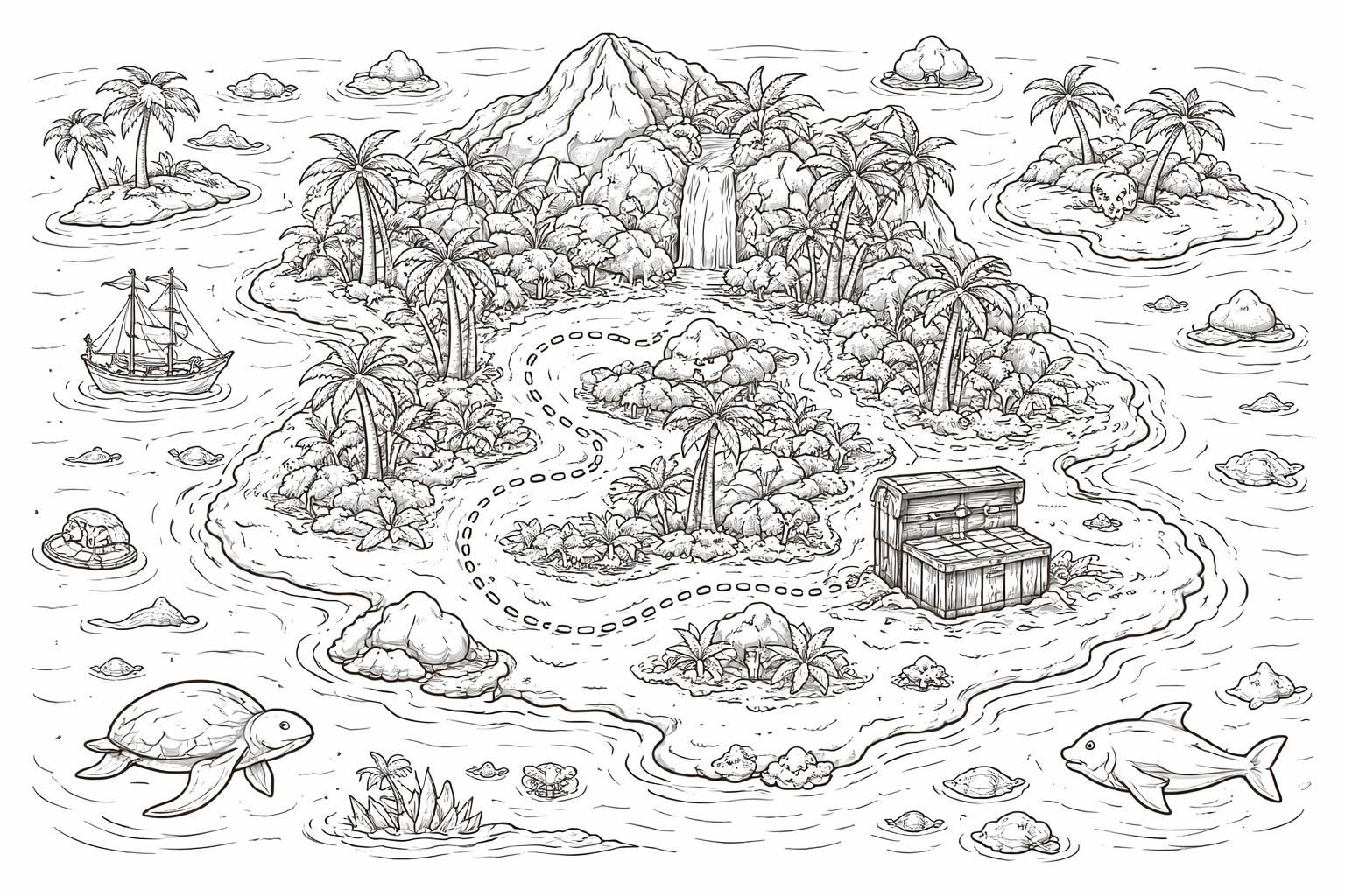 apprenez à créer une carte au trésor à colorier captivante pour enfants, idéale pour stimuler leur imagination et leur créativité tout en s'amusant.
