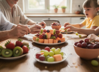 découvrez comment créer des brochettes de fruits savoureuses tout en profitant d'activités ludiques en famille. un moment convivial et amusant pour petits et grands !