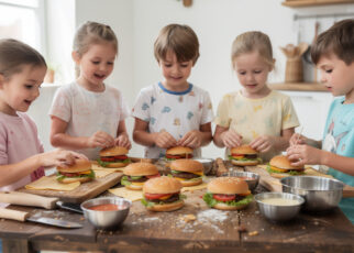 découvrez notre atelier mini-burgers rigolos, un guide complet pour organiser une fête d'enfants mémorable avec des recettes amusantes et faciles à réaliser.