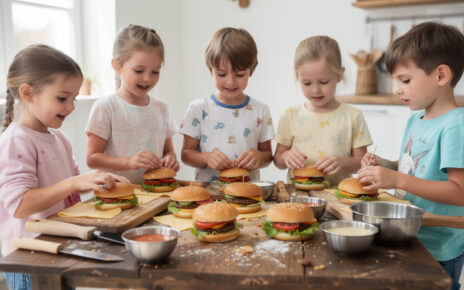 découvrez notre atelier mini-burgers rigolos, un guide complet pour organiser une fête d'enfants mémorable avec des recettes amusantes et faciles à réaliser.