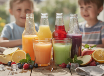 découvrez des boissons colorées et naturelles pour enfants, des alternatives saines aux sodas sucrés, parfaites pour un goûter équilibré et gourmand.