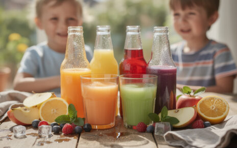 découvrez des boissons colorées et naturelles pour enfants, des alternatives saines aux sodas sucrés, parfaites pour un goûter équilibré et gourmand.