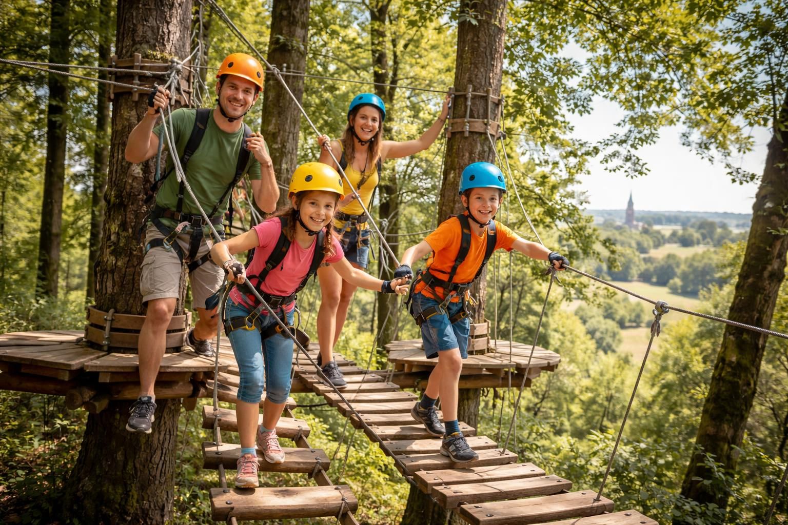 découvrez l'acrobranche à rennes, une activité en plein air idéale pour toute la famille, alliant aventure, plaisir et nature dans un cadre sécurisé.
