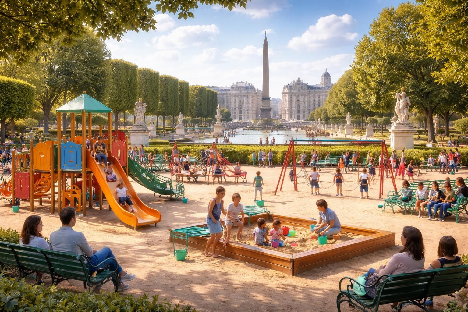 découvrez pourquoi les jeux au jardin des tuileries, situés près de la place de la concorde à paris, sont une activité incontournable pour petits et grands, alliant plaisir, culture et détente en plein cœur de la capitale.
