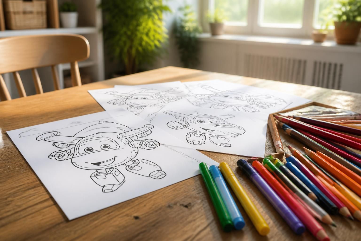 découvrez des idées créatives de coloriage super wings pour enfants. inspirez-vous et amusez-vous avec vos personnages préférés !
