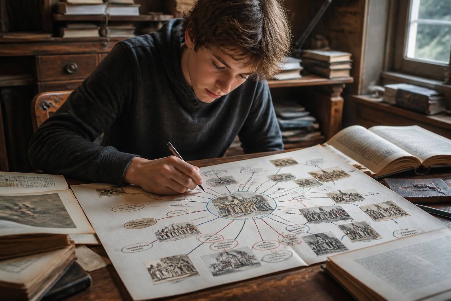 découvrez comment la carte mentale de la révolution française en 4e facilite la compréhension des événements clés, en structurant les informations de manière claire et synthétique pour mieux retenir l'histoire.
