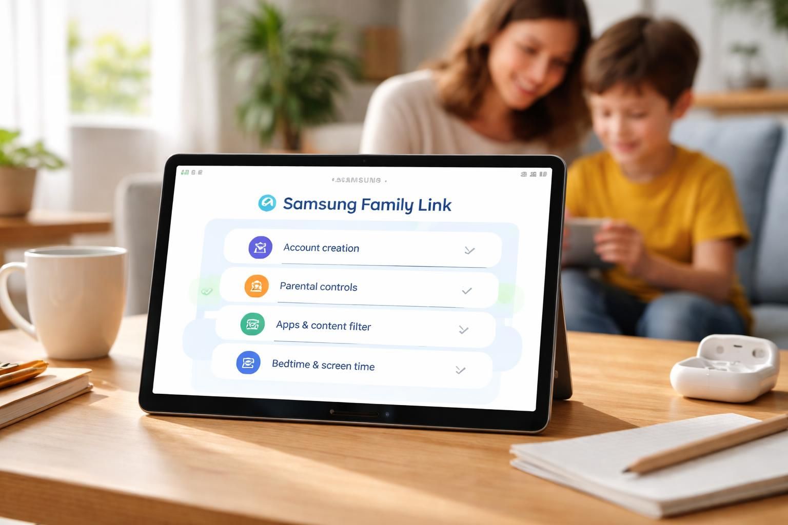 découvrez comment configurer facilement samsung family link sur votre galaxy tab grâce à notre guide pas à pas, pour une gestion optimale du temps d'écran et de la sécurité de vos enfants.