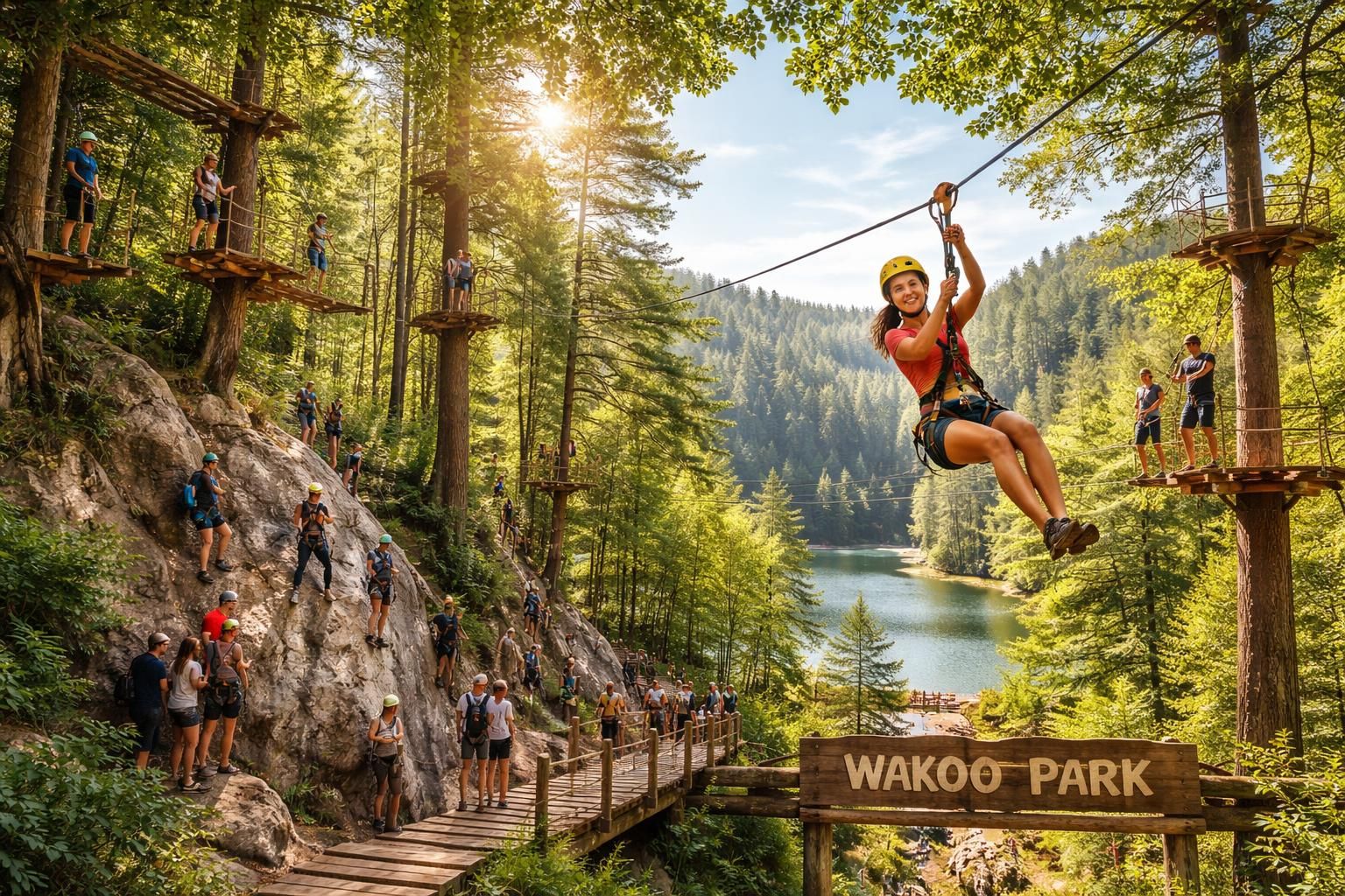découvrez wakoo park, un havre de loisirs dédié aux amateurs d'aventure, offrant des activités excitantes et des sensations fortes pour toute la famille.