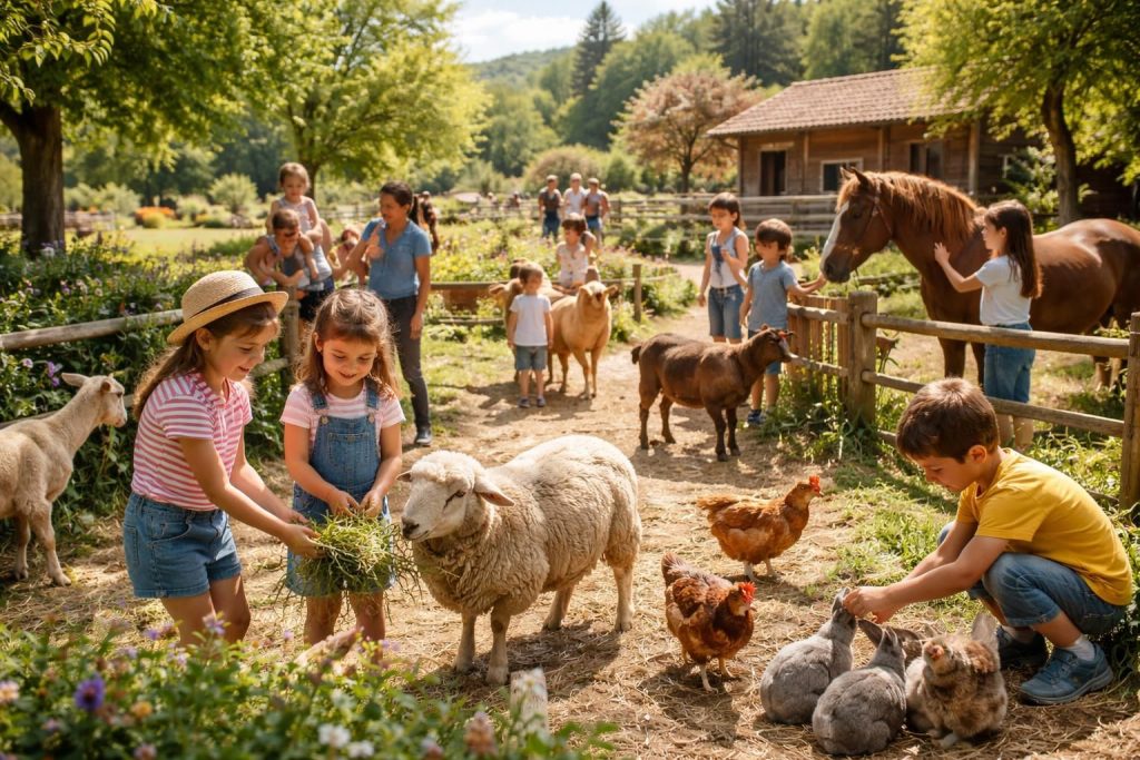 découvrez la ferme pédagogique à lyon et apprenez en vous amusant avec les animaux de la ferme. une expérience éducative unique pour petits et grands.